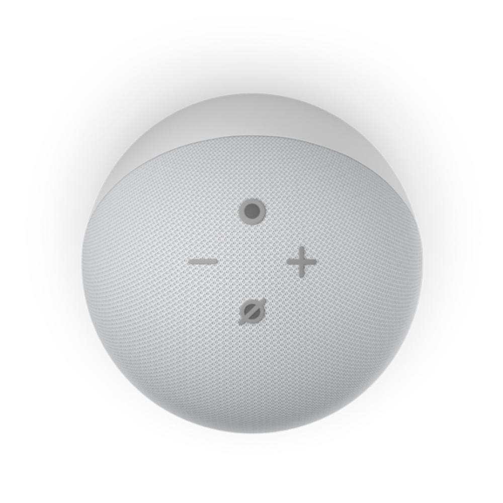 Echo Dot 4ª Geração com Relógio e Alexa Amazon Smart Speaker Branco