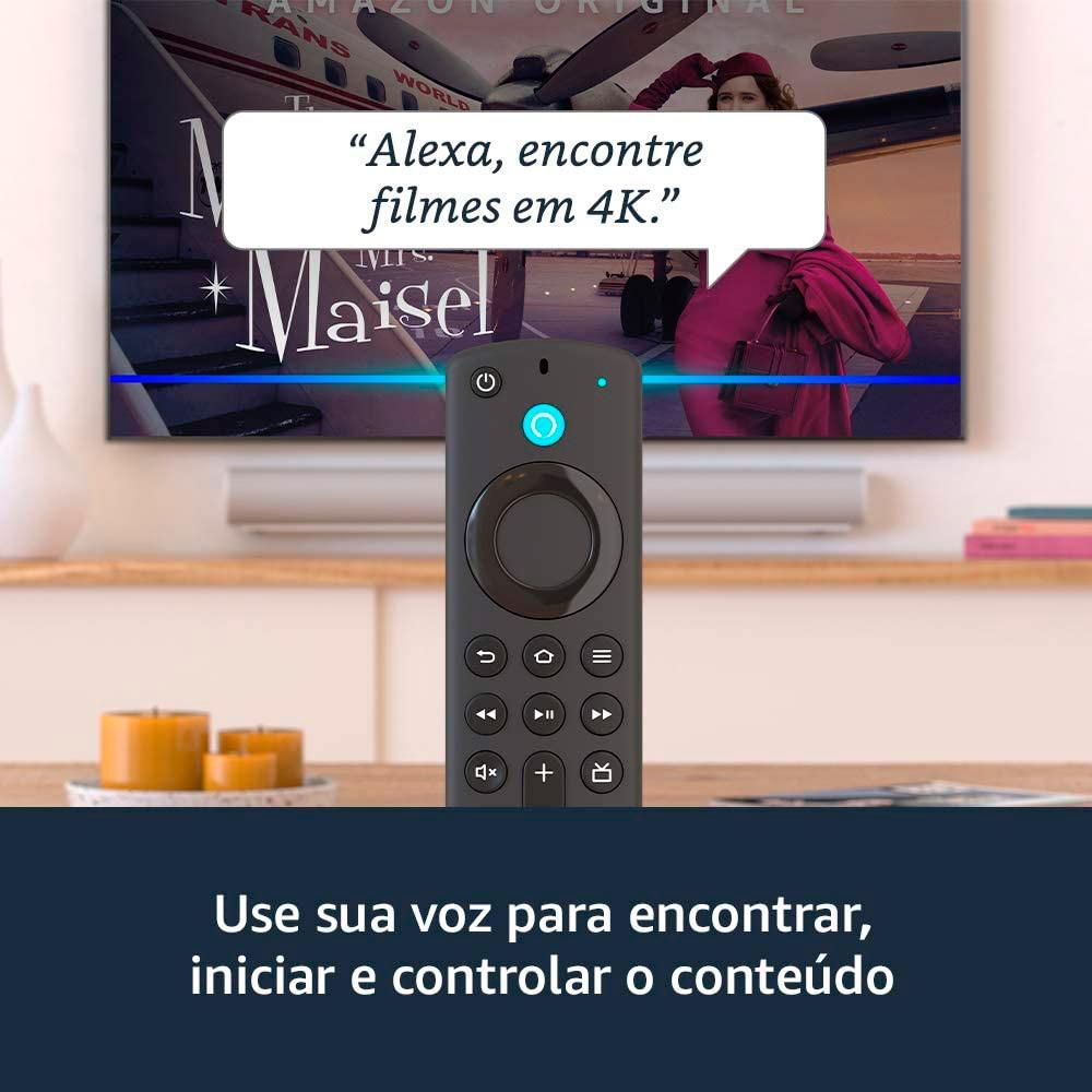 Fire Stick Amazon TV 4K com Controle Remoto por Voz c/ Alexa B0872Y93TY