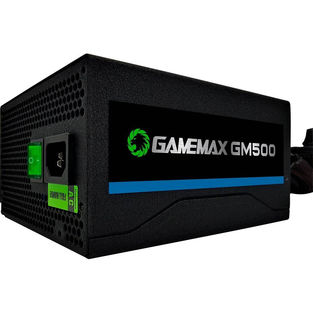 Fonte Gamemax 500W 80 Plus Bronze GMX GM500 Preta