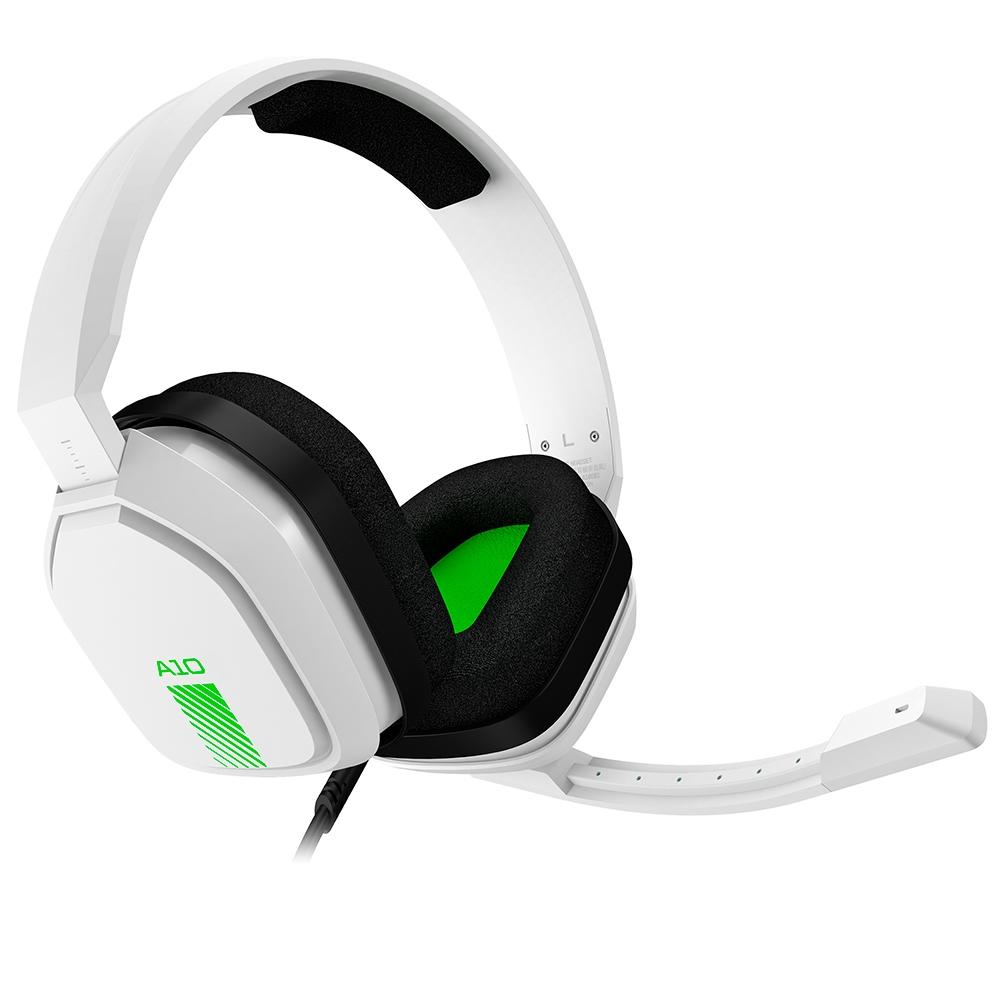 Headset ASTRO Gaming A10 PS4 Nitendo Switch PC e Xbox Branco/Verde