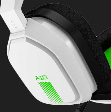 Headset ASTRO Gaming A10 PS4 Nitendo Switch PC e Xbox Branco/Verde