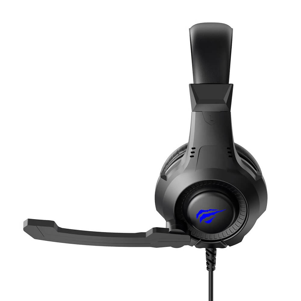 Headset Gamer Havit com Iluminação USB e P2 H2031D Preto/Azul