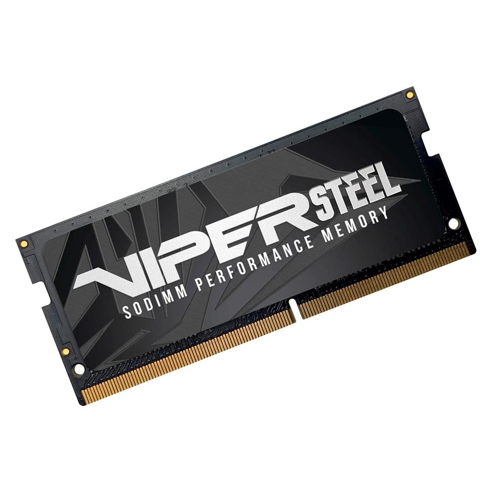 Memória Patriot Viper Steel 16GB, 2666MHz, DDR4, p/ Notebook, CL18 PVS416G266C8S