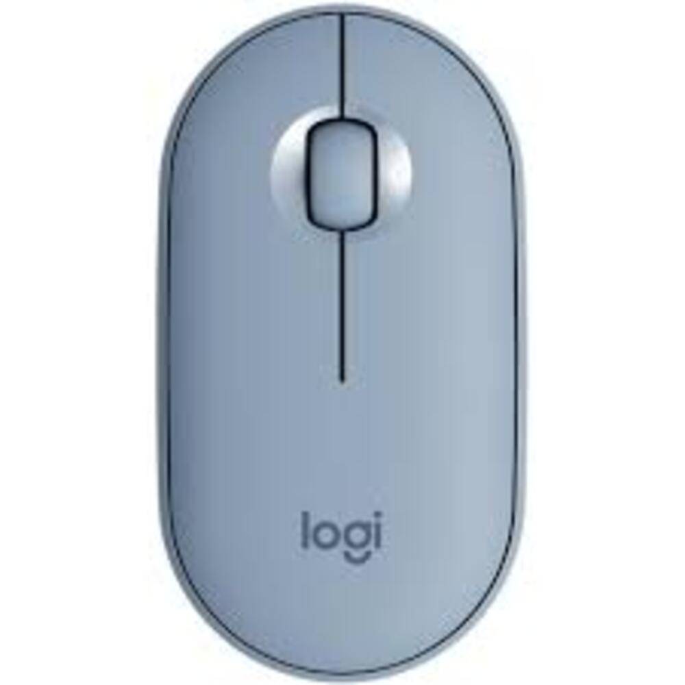 Mouse Sem Fio e Bluetooth Logitech Pebble M350 Azul