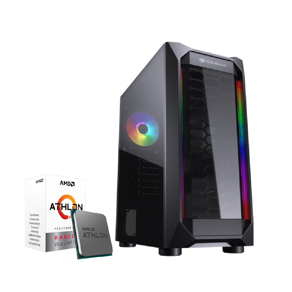 PC Gamer Start Login AMD Athlon 3000G SSD 240GB Mem 8GB DDR4 Linux
