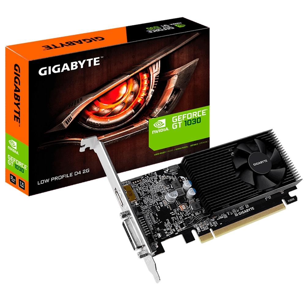 Placa de Vídeo Gigabyte NVIDIA GeForce GT 1030 2G GDDR5 GV-N1030D5-2GL