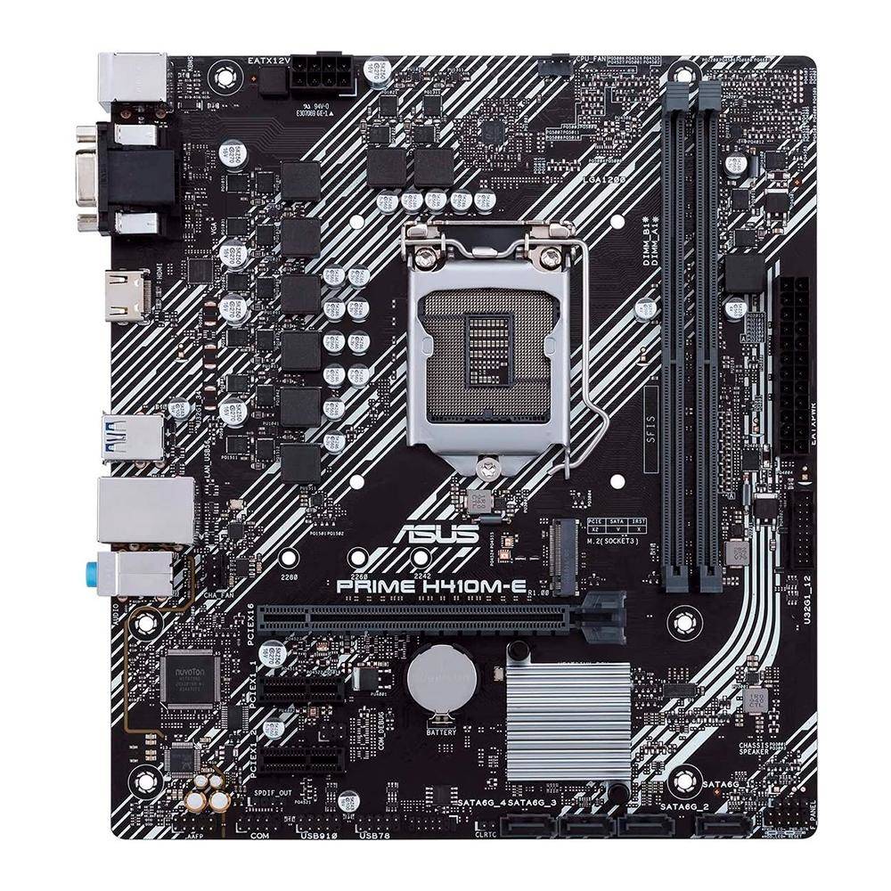 Placa-Mãe Asus Prime H410M-E Intel LGA 1200 mATX DDR4 90MB13H0-C1BAY0