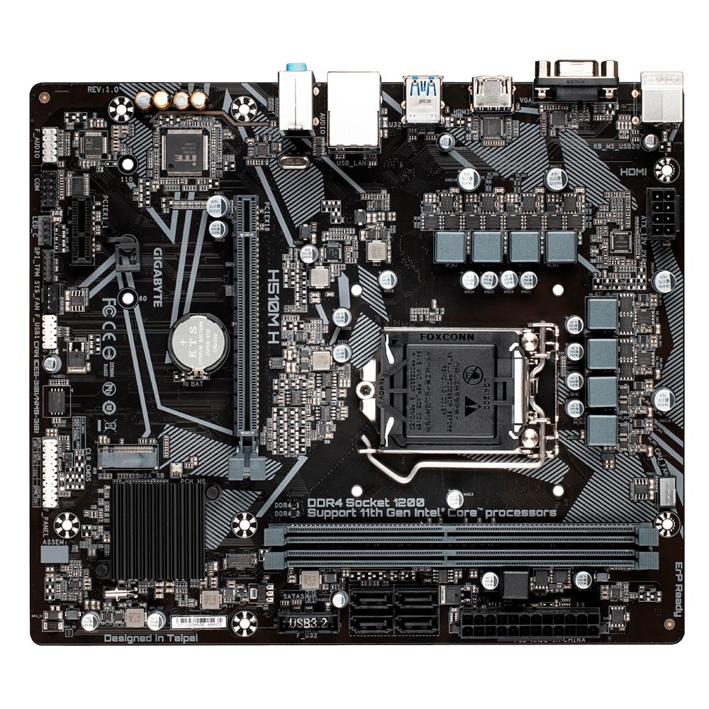 Placa Mãe Gigabyte H510M (rev.1.0), Intel LGA1200, ATX, DDR4, H510M H