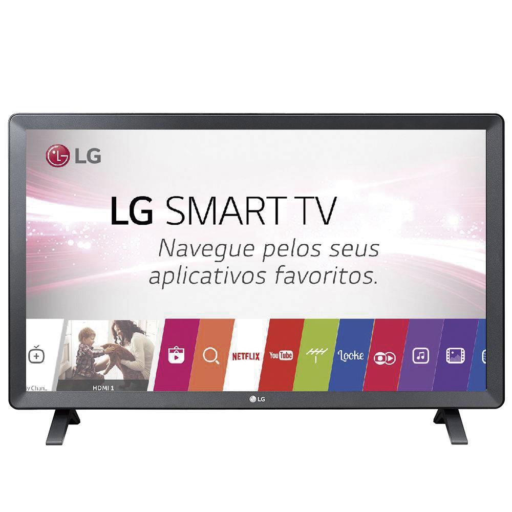 Smart TV Monitor LED 23.6´ LG, 2 HDMI, 1 USB, Wi-Fi 24TL520S