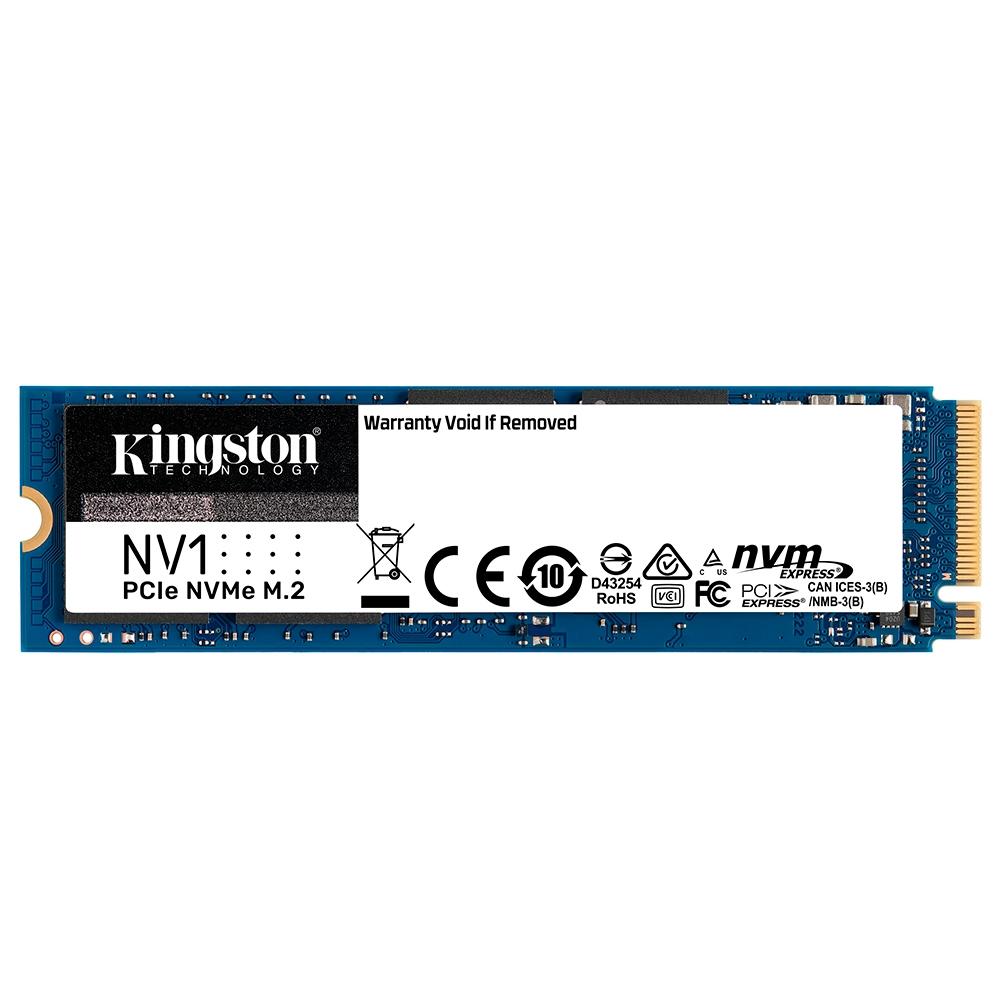 SSD Kingston NV1 500GB,M.2 2280 NVMe, Leitura: 2100MB/s e Gravação: 1700MB/s SNVS/500G
