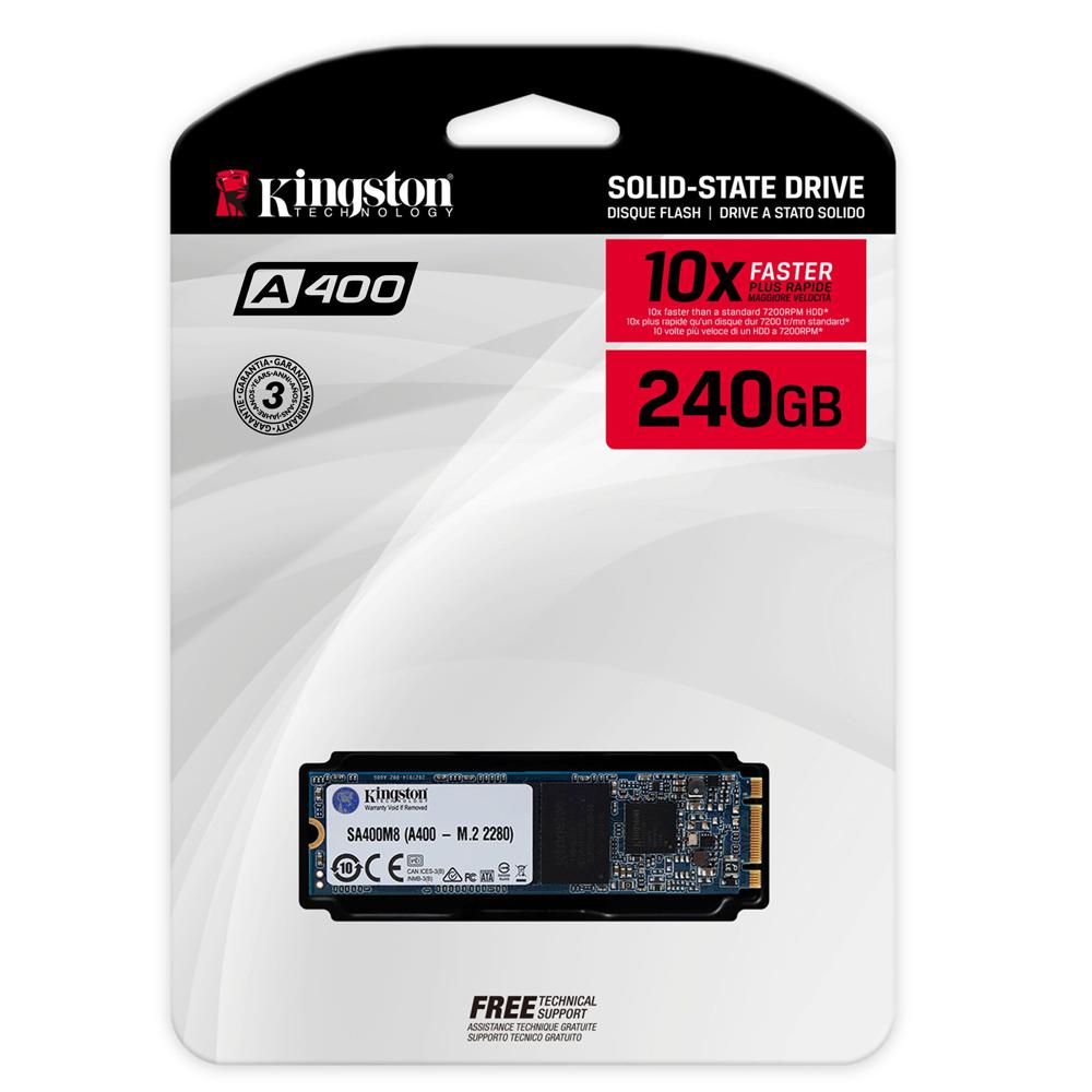 SSD M2 240GB, Kingston A400, M.2 2280, SA400M8/240GB