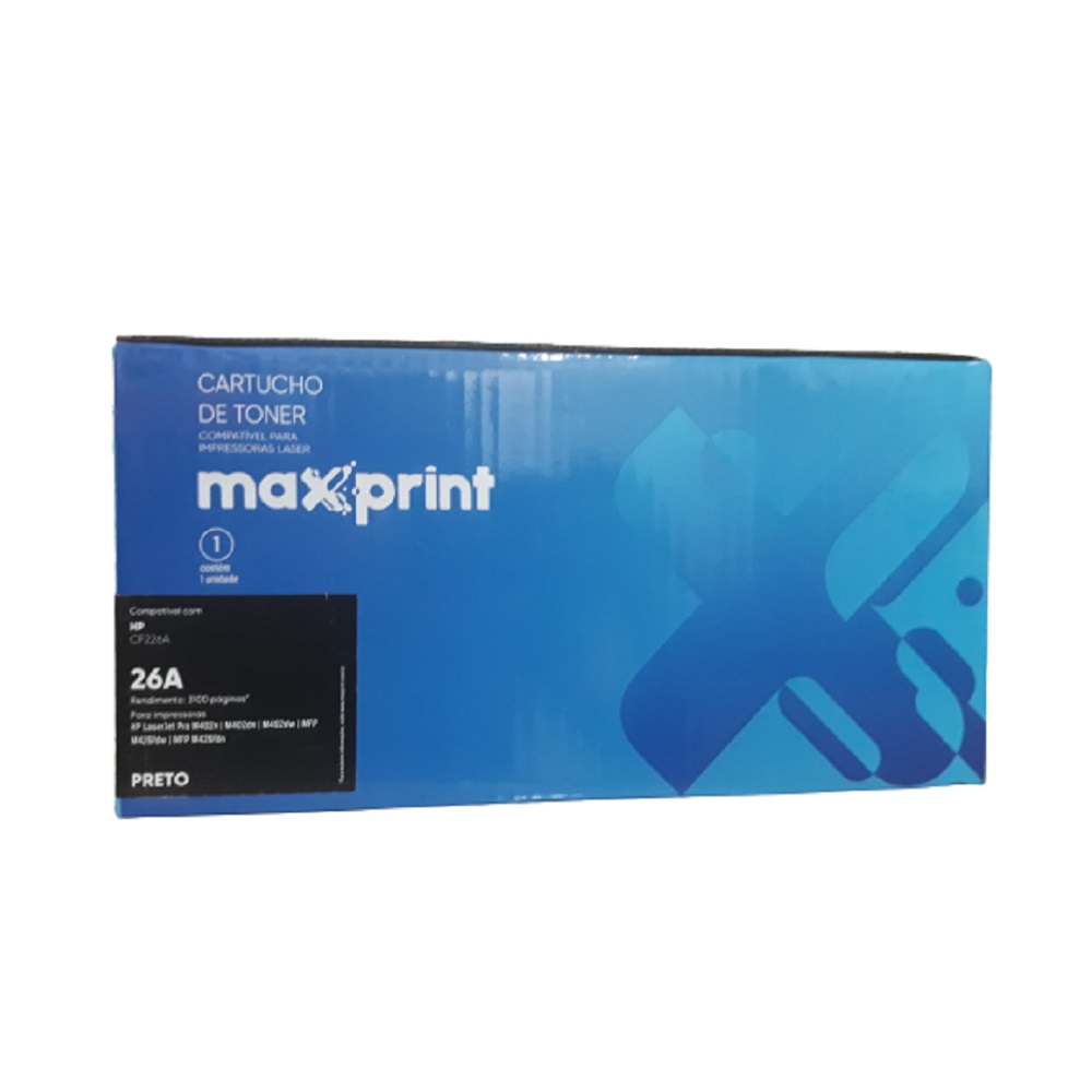 Toner Maxprint HP 26A CF226A Preto