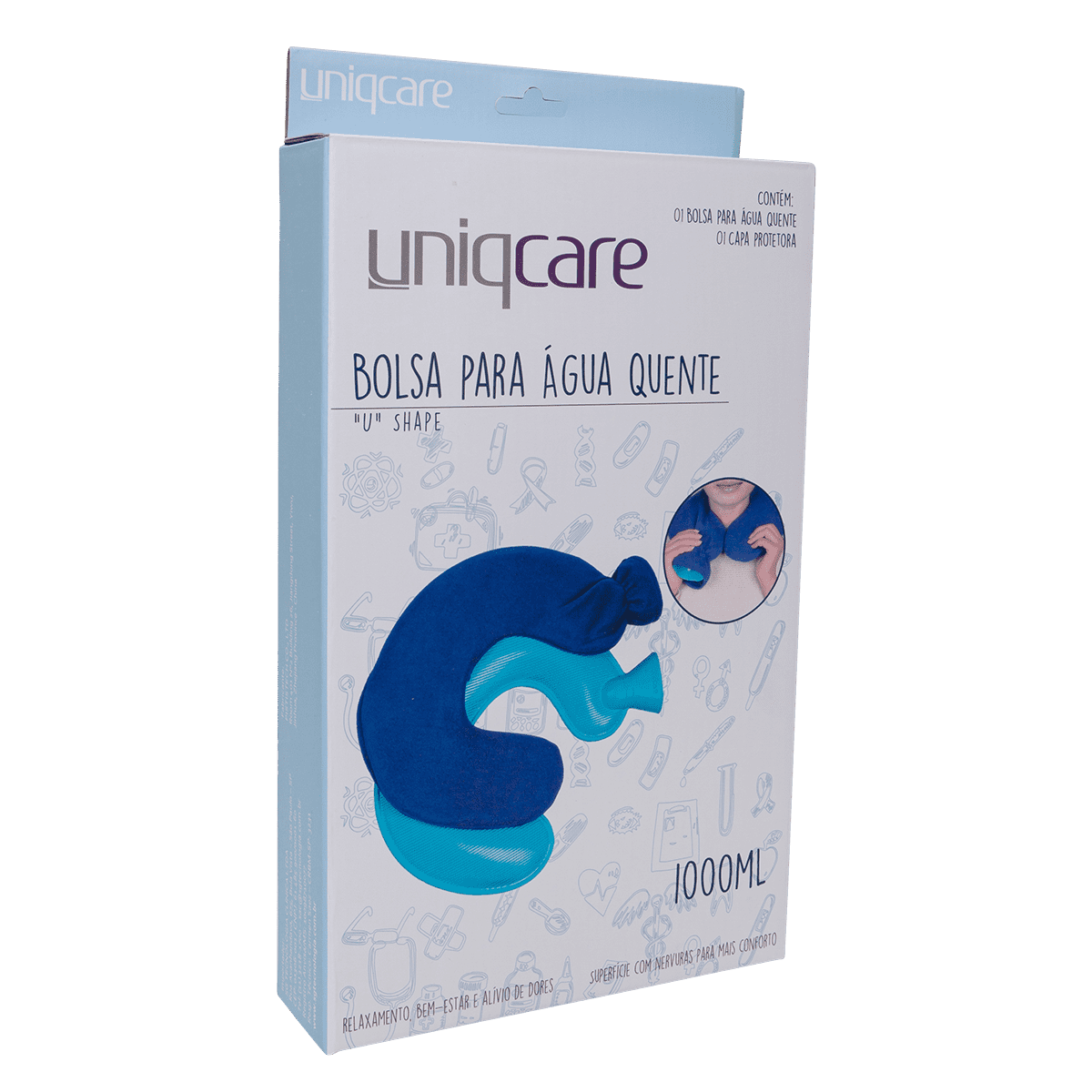 Bolsa para Água Quente Uniqcare Cervical - Caixa com 1 unidade