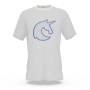 Camisa Estampada Silk Infantil Aventureiro Branco Unicórnio