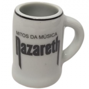 Copo Shot Rock'n Roll Nazareth Porcelana 50ml Dose Wiskey Cachaça