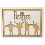 Placa Em Alto e Baixo Relevo The Beatles 29x21cm