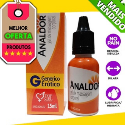 Analdor (Anestésico Anal Excitante) 15Ml - Top Gel Embalagem 15ml