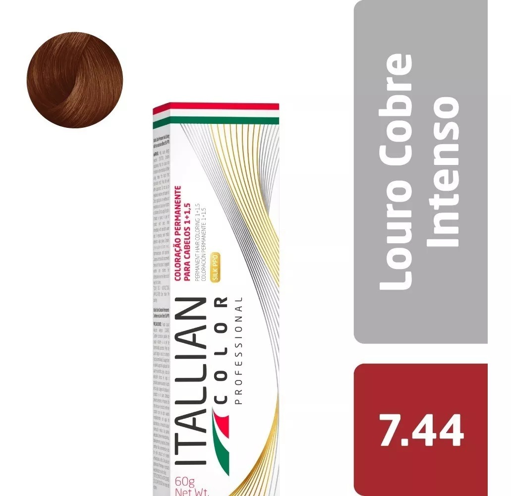 ITALLIAN COLOR PREMIUM LOURO COBRE INTENSO 7.44 - 60G