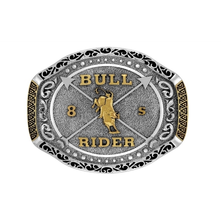 Fivela Country Masculina Touro Bull Rider 8S Tam.G - 12866FE