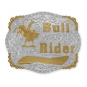 Fivela Country Touro  Bull Rider - Tam Eg - 12164f Pd