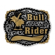 Fivela Country Touro  Bull Rider - Tam Eg - 12164fj Pd