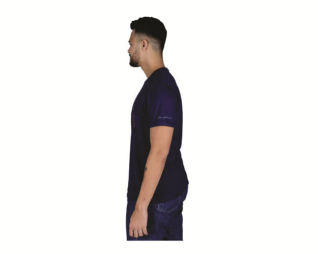 Camiseta Masculina Azul Marinho Estampa Ox Horns - Ref1424