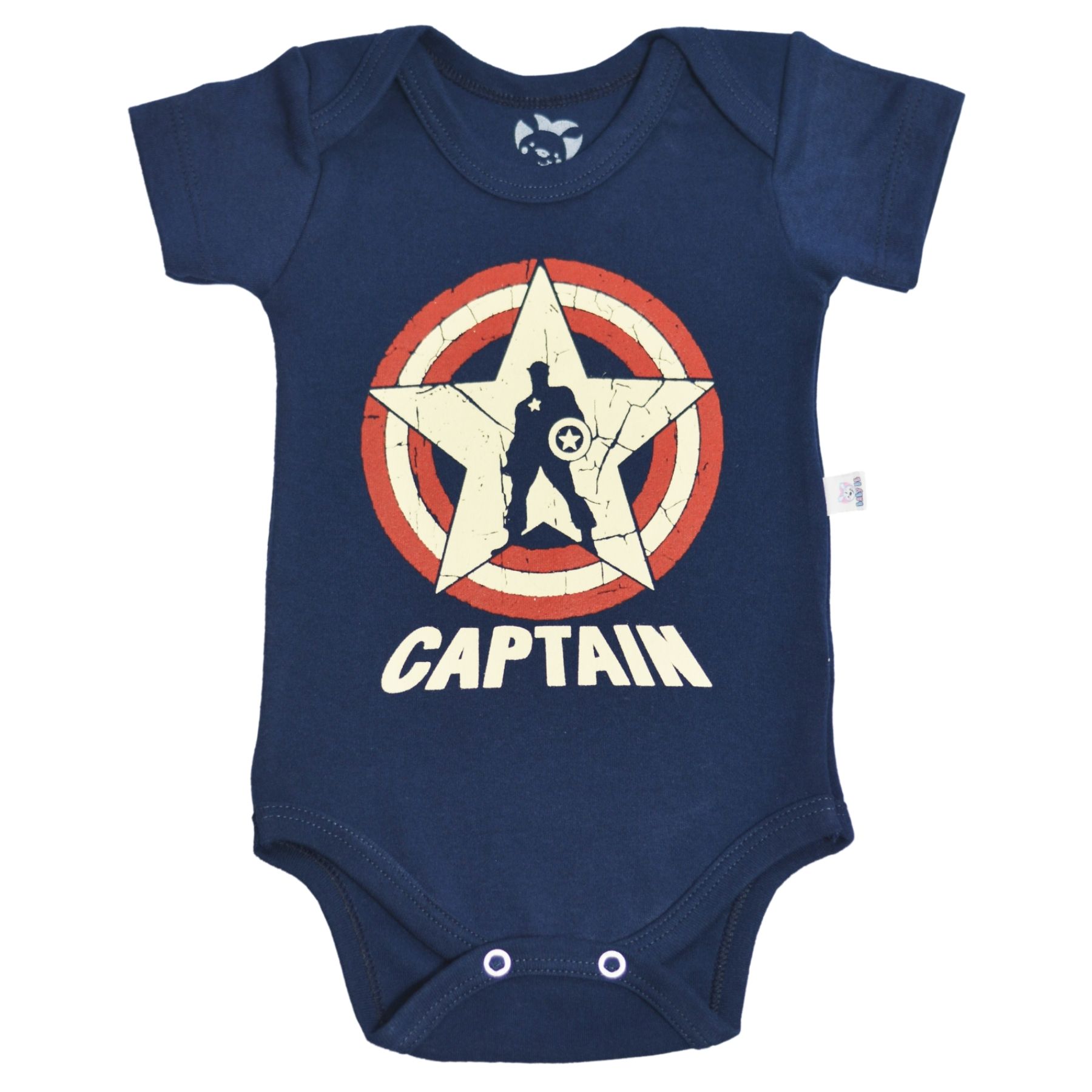 Body Bebê Divertido Capitão América