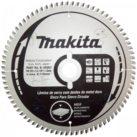 Disco para MDF duplamente revestido Makita para MLT100 - B-39263