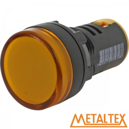 SINALEIRO LED 22MM - 220VCA - AMARELO (METALTEX)