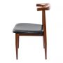 Cadeira Design Pelegrin PEL-1521 Marrom e Preta