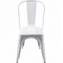 Cadeira Fixa Design Tolix Metal Pelegrin PEL-1518 Branca