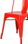 Cadeira Fixa Design Tolix Metal Pelegrin PEL-1518 Vermelha