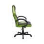 Cadeira Gamer em Couro PU Pelegrin PEL-3016 Preta e Verde