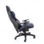 Cadeira Gamer Giratória Regulável Reclinável + Braço com ajuste de altura + Sistema Relax Azul Victory - at.home