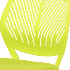Cadeira Secretaria Kids Pelegrin PEL-3300 Tela Mesh Verde Limão e Branca