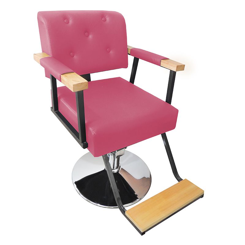 Cadeira de Barbeiro Hidráulica Retro Pelegrin PEL-1040 Rosa