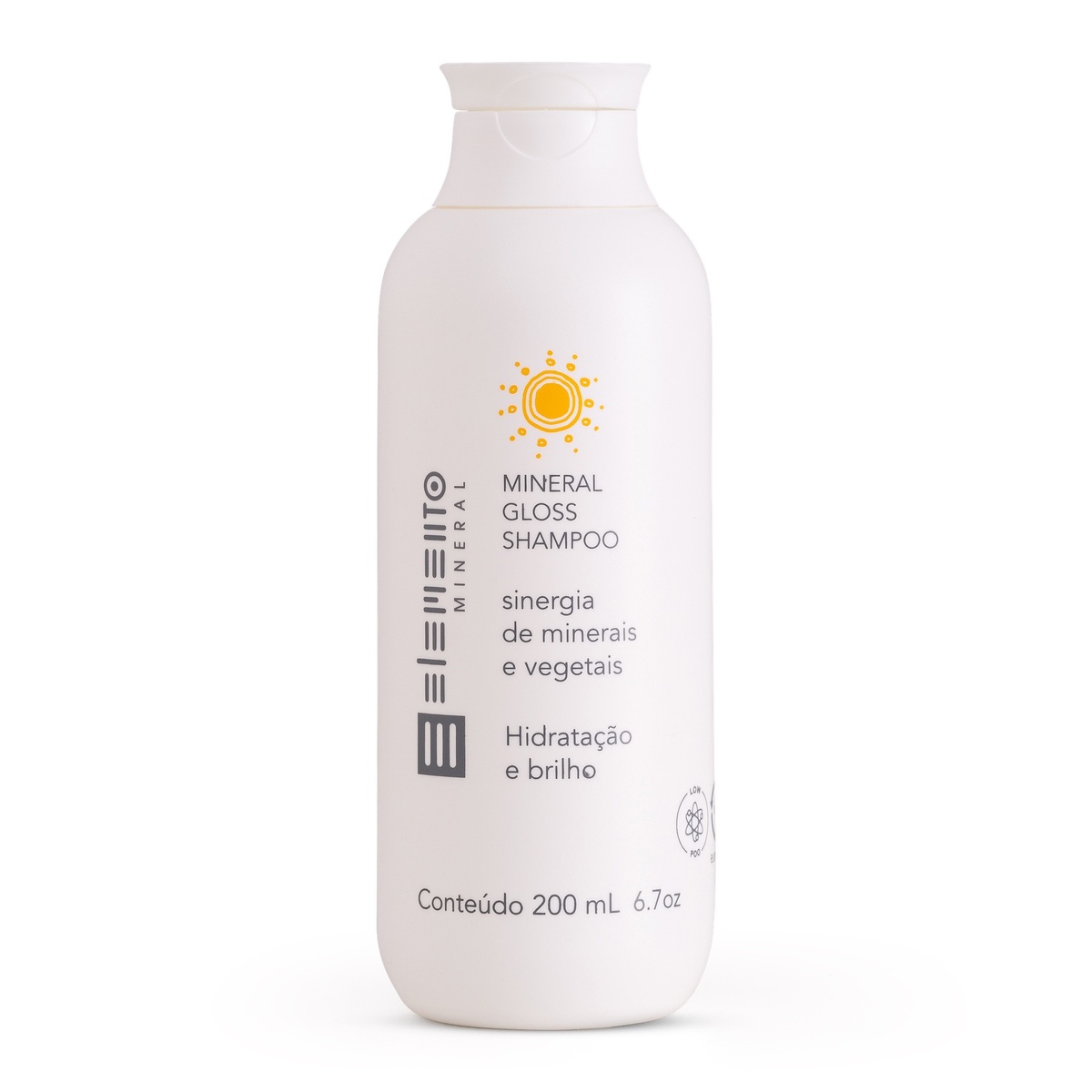 Shampoo Mineral Gloss Hidratação e Brilho 200ml - Elemento Natural 200ml
