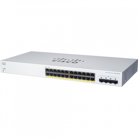 Cisco Business CBS220-24T-4G<p>Smart Switch, 24 portas Gigabit + 4 portas 1G SFP uplink, Layer 2</p><p> Substituto do SG220-26</p>
