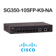 Cisco SG350-10SFP-K9<p>Switch 8 Portas SFP Gigabit + 2 portas combo uplink, Layer 3, Gerenciado,</p><p>Abaixo, conheça  nova família de Switches Cisco</p>