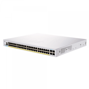 Cisco Business CBS350-48P-4X<p>Smart Switch, 48 portas PoE Gigabit + 4 portas 10G SFP+ uplink, Layer 3.</p> - Foto 0