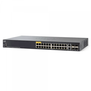 Cisco SG350-28MP-K9<p>Switch 24 Portas PoE Gigabit + 2 portas combo e 2 portas 1G SFP uplink, Layer 3, Gerenciado.</p> - Foto 0