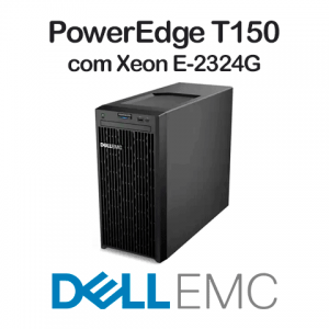 Servidor Torre PowerEdge T150 - XEON E-2324G<p>2X RAM 8GB, 2X HDD 2TB, DVD+/-RW, IDRAC9 BASIC 15G</p> - Foto 1