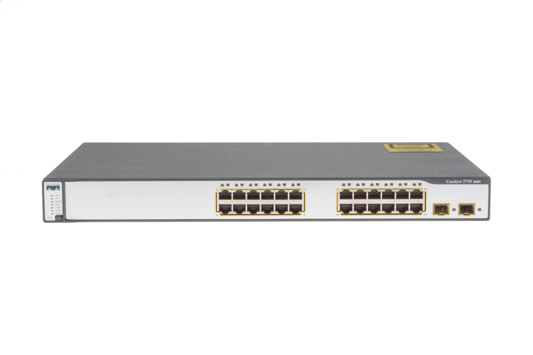 Cisco Catalyst WS-C3750-24TS-S<p> Switch 3750 com 24 portas 10/100/ + 2 SFP uplinks </p><p> Seminovo com garantia</p> - Foto 0