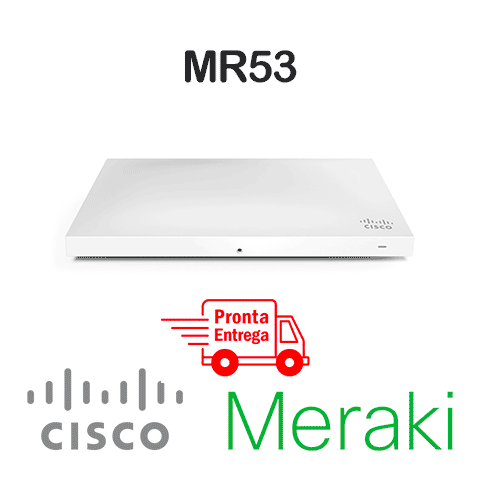 Cisco Meraki MR53<p>Access Point Wi-Fi 5, Wave 2  gerenciado na nuvem, recomendado para media densidade, até 2,5 Gbps </p> - Foto 0