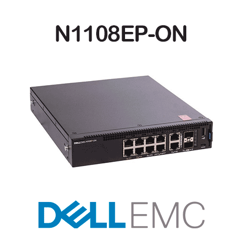 Dell EMC PowerSwitch N1108EP-ON<p>Switch 8 Portas PoE</p> - Foto 1
