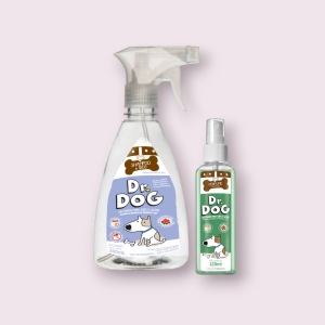 Kit Dr. Dog Banho a seco pet 500ml e perfume Cachorro & Gato120ml FILHOTES