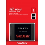SSD SanDisk Plus, 1TB, SATA, Leitura 535MB/s, Gravação 450MB/s