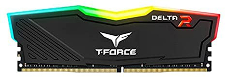 Memória Team Group - 8GB (1X8) DDR4 2666MHZ - T-FORCE DELTA RGB TF3D48G2666HC16C01