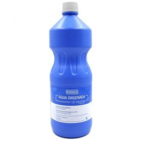 Água oxigenada 10 volumes 1 litro Farmax