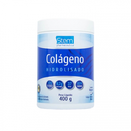 Colágeno Hidrolisado em Pó - 400 gramas - Stem Nova Latina